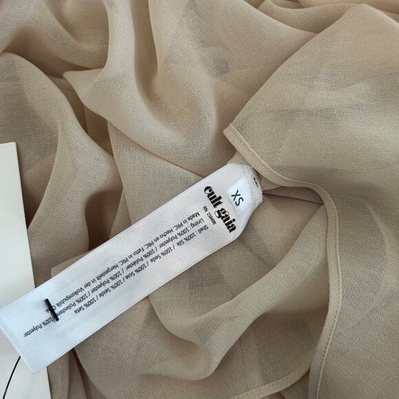 Cult Gaia Trysta Draped High-Low Floral-Print Maxi Dress - Picture 5 of 7